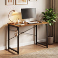AODK 40 Inch Computer Desk with Headphone Hook, Simple Writing Desk for Home Office, Small Space Desk, Vintage