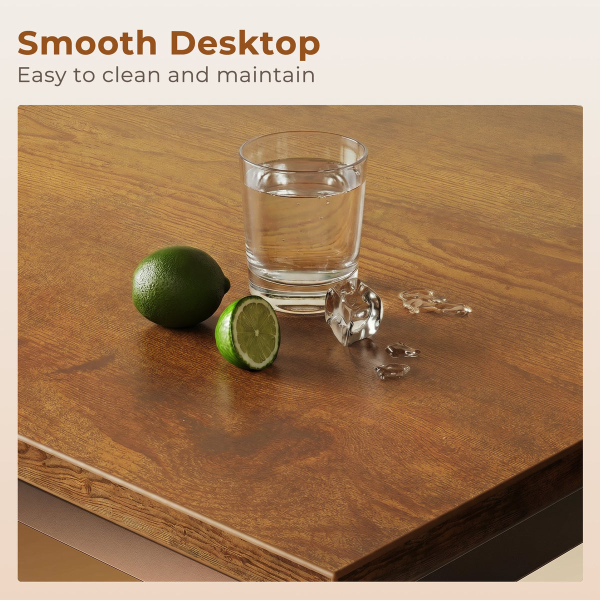 AODK 40 Inch Computer Desk with Headphone Hook, Simple Writing Desk for Home Office, Small Space Desk, Vintage